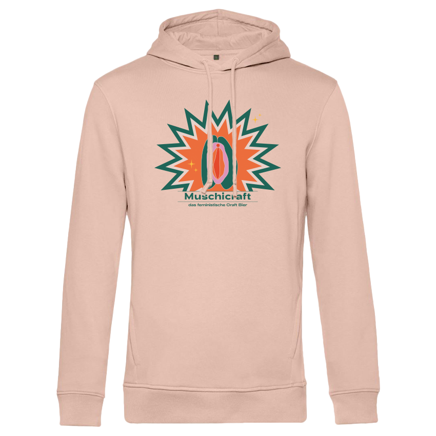 Muschikraft Logo Hoodie B&C Inspire Hooded rosa