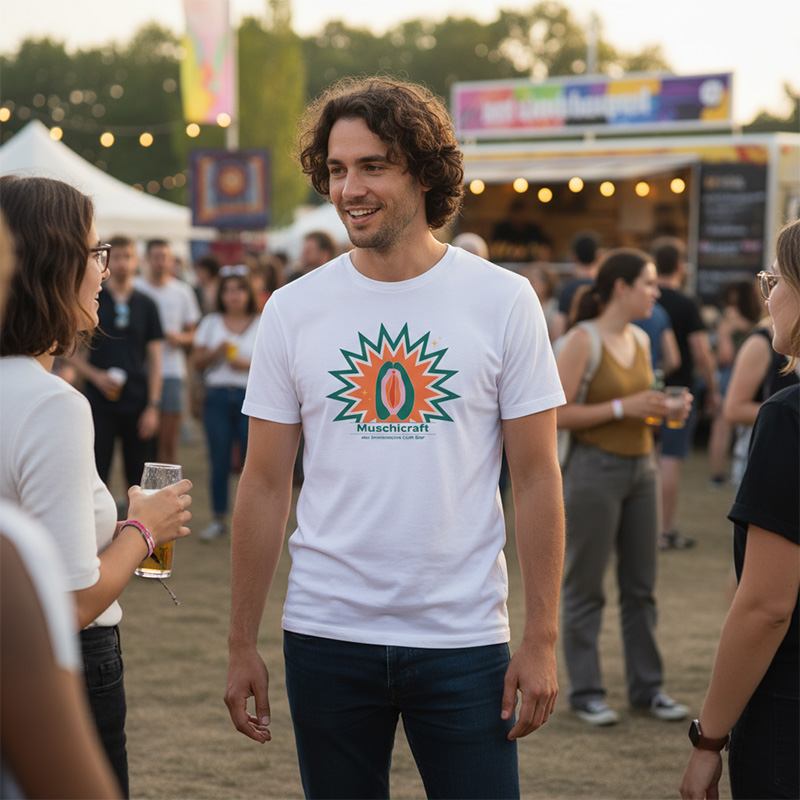 Muschikraft Logo T-Shirt Heavy – Bild 4